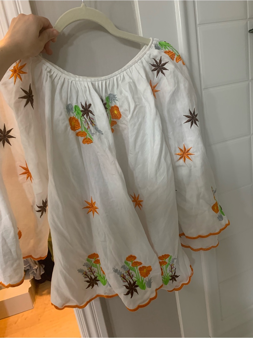 Innika Choo White Floral Top One Size